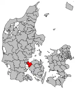 Location in Denmark