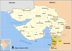 Southern Districts of Gujarat State (India)