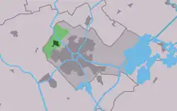 Location in the former Sneek municipality