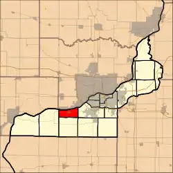 Location in Rock Island County