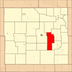 Location in Custer County