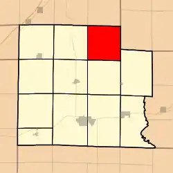 Location in Clay County