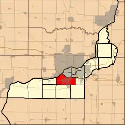 Location in Rock Island County