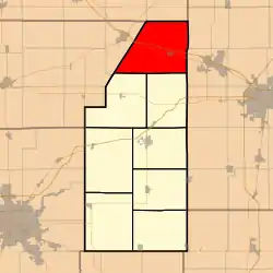 Location in Piatt County