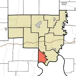 Location of Boone Township in Crawford County