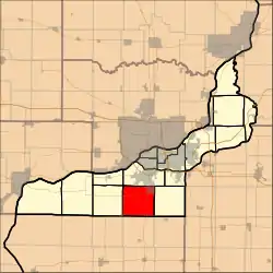 Location in Rock Island County