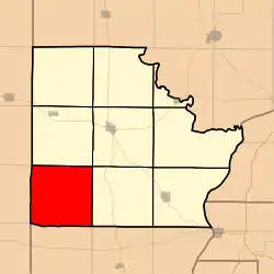 Location in Brown County