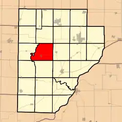 Location in Fulton County