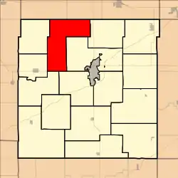 Location in Franklin County