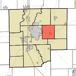 Location in Bartholomew County