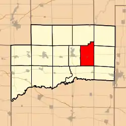 Location in Clinton County