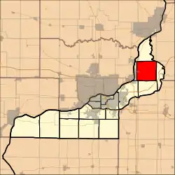 Location in Rock Island County