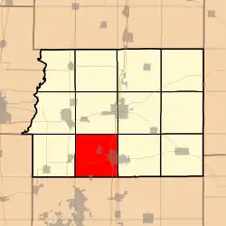 Location in Franklin County