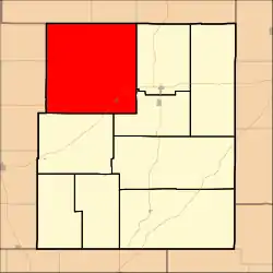 Location within Chase County