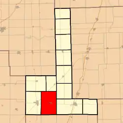 Location in Ford County