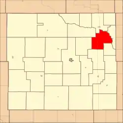 Location in Custer County