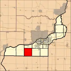 Location in Rock Island County