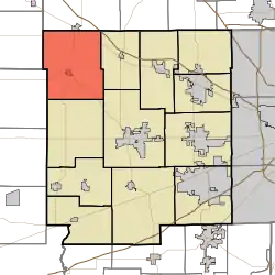 Location in Hendricks County