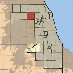 Location in Cook County