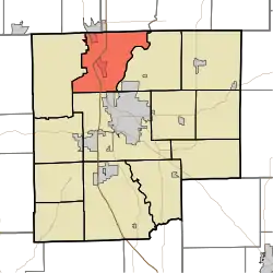 Location in Bartholomew County