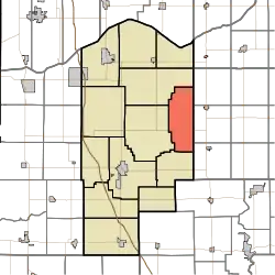 Location in Jasper County