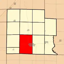 Location in Clay County