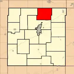 Location in Franklin County