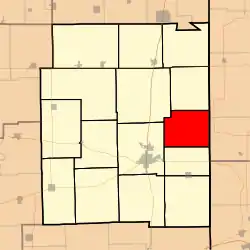 Location in Edgar County