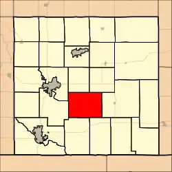 Location in Cowley County