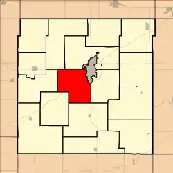 Location in Franklin County