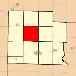 Location in Clay County