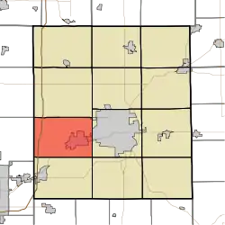 Location of Mount Pleasant Township in Delaware County