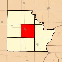 Location in Brown County