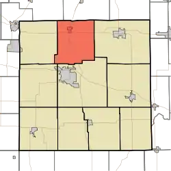 Location in Marshall County