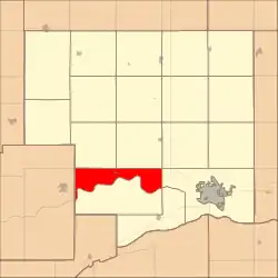 Location in Platte County