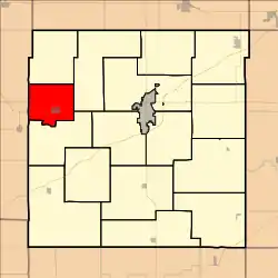 Location in Franklin County