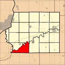 Location in Whiteside County