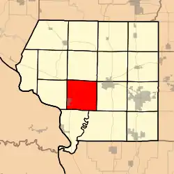 Location in Jackson County