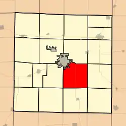 Location in McDonough County