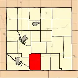 Location in Cowley County