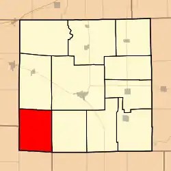 Location in Jasper County