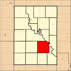 Location in Clay County