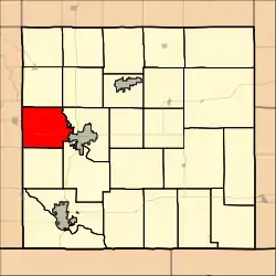 Location in Cowley County