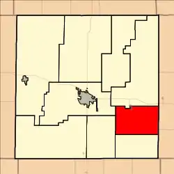 Location in Ellis County