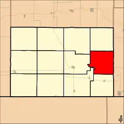 Location in Chautauqua County