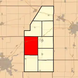 Location in Piatt County