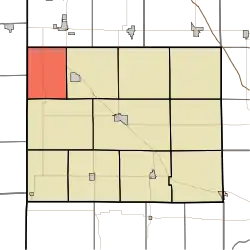 Location of York Township in Benton County