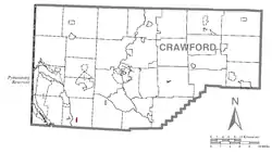 Location of Atlantic in Crawford County