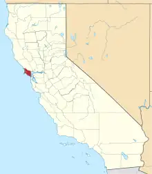 Location in the state of California