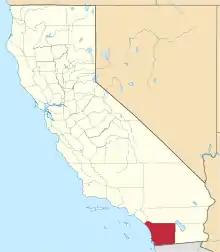 Location in the state of California